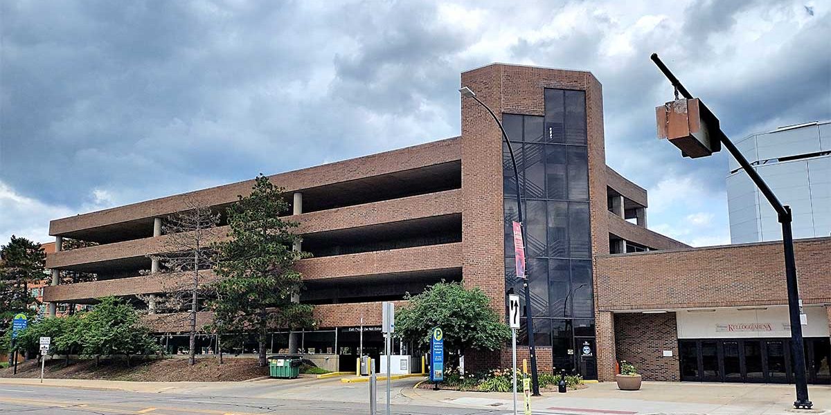 Hamblin Parking Ramp Entrance